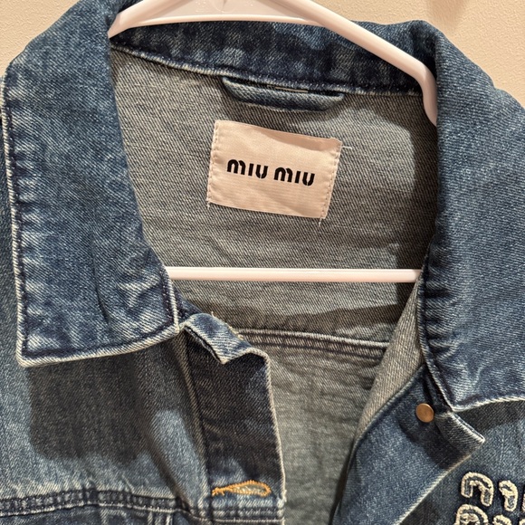 Miu Miu style Denim Jacket - Picture 3 of 4